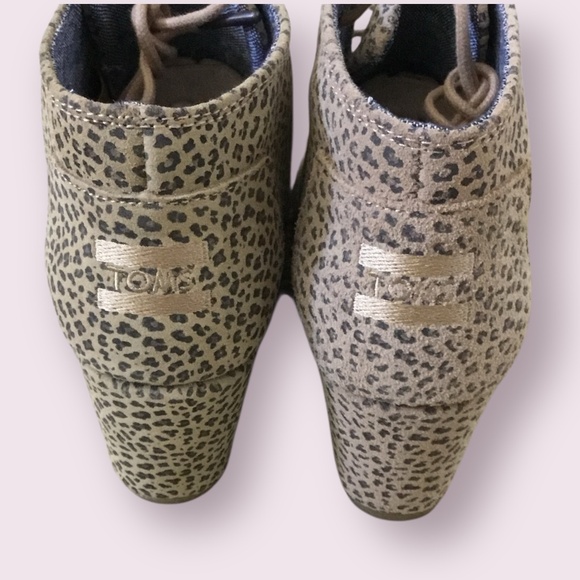 NEW TOMS Cheetah Print Ankle Bootie - Picture 5 of 14